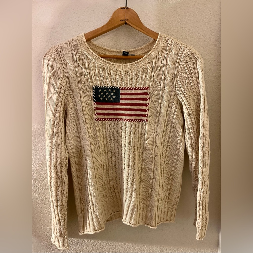 Polo Ralph Lauren American Flag Sweater (Vintage)